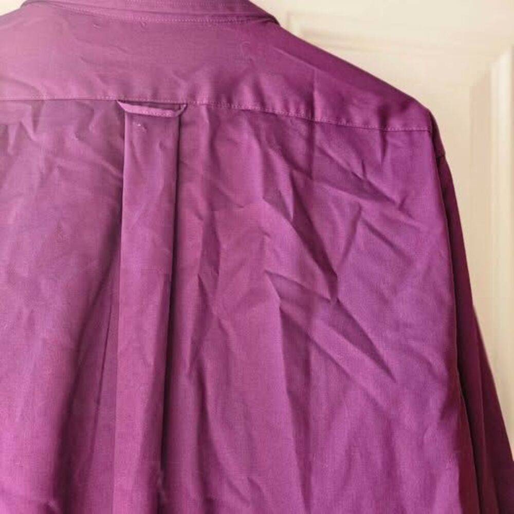 Mens Purple IZOD 16 1/2 34/35 BUTTON DOWN SHIRT - Picture 5 of 5
